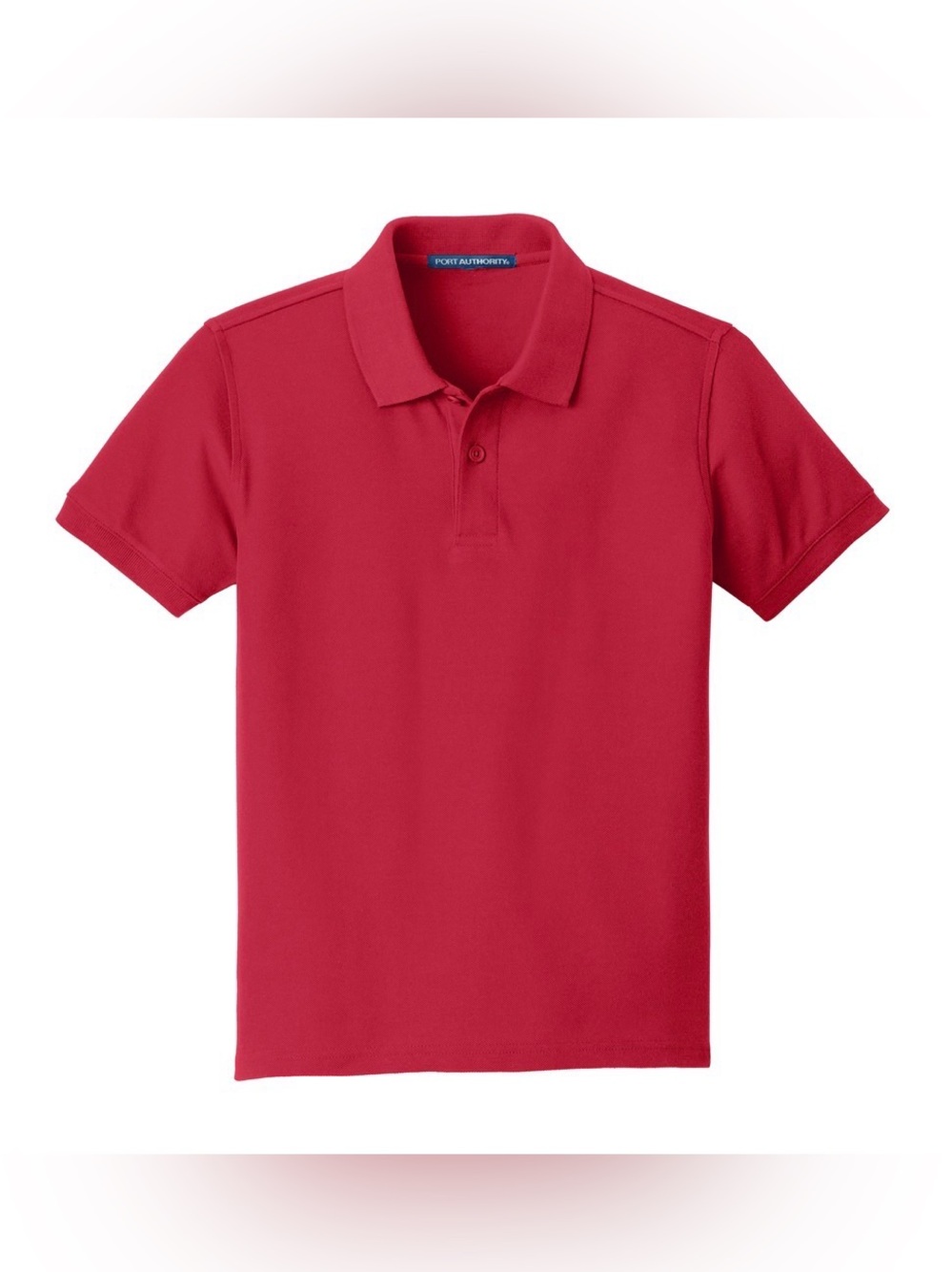 Port Authority Youth Short Sleeve Polo Shirt Red